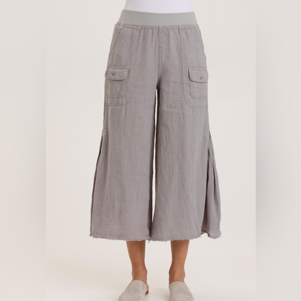 XCVI Contina Crop Wide-leg Pants Linen - Picture 4 of 6